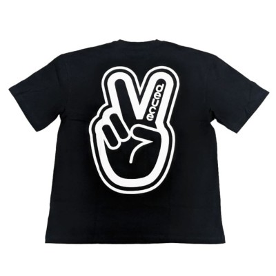 Sサイズのみ］deuce ストリートTシャツ【CURSTATEMENTWG】ブラック