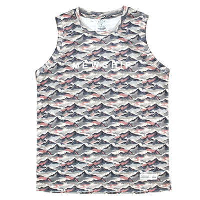Mewship ^NgbvyLOGO BASIC TANKzMOUNTAIN CAMO~WH