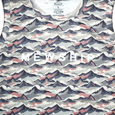 かんさん専用ページ WOLVES タンクトップ Mewship タンクトップ【LOGO BASIC TANK】MOUNTAIN CAMO×WH