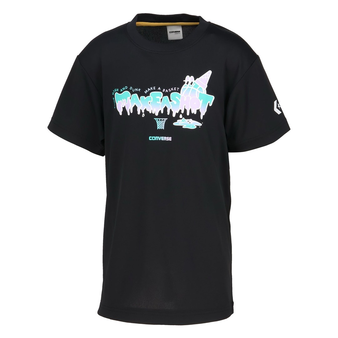 コンバース ジュニアプリントTシャツ【CB452353 1911】ブラック