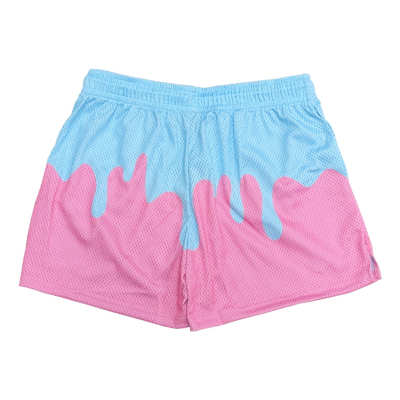 deuce オールスターバスケットボールパンツ Mサイズ deuce メッシュショーツ【Drip】ピンク/サックス│バスケ用品