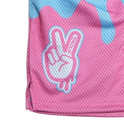 deuce メッシュショーツ【Drip】ピンク/サックス│バスケ用品
