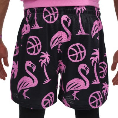deuce メッシュショーツ【Flamingo】ブラック│バスケ用品専門店 BB