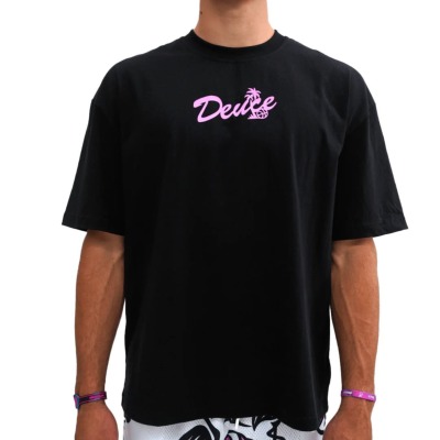 deuce ストリートTシャツ【Flamingo】ブラック│バスケ用品専門