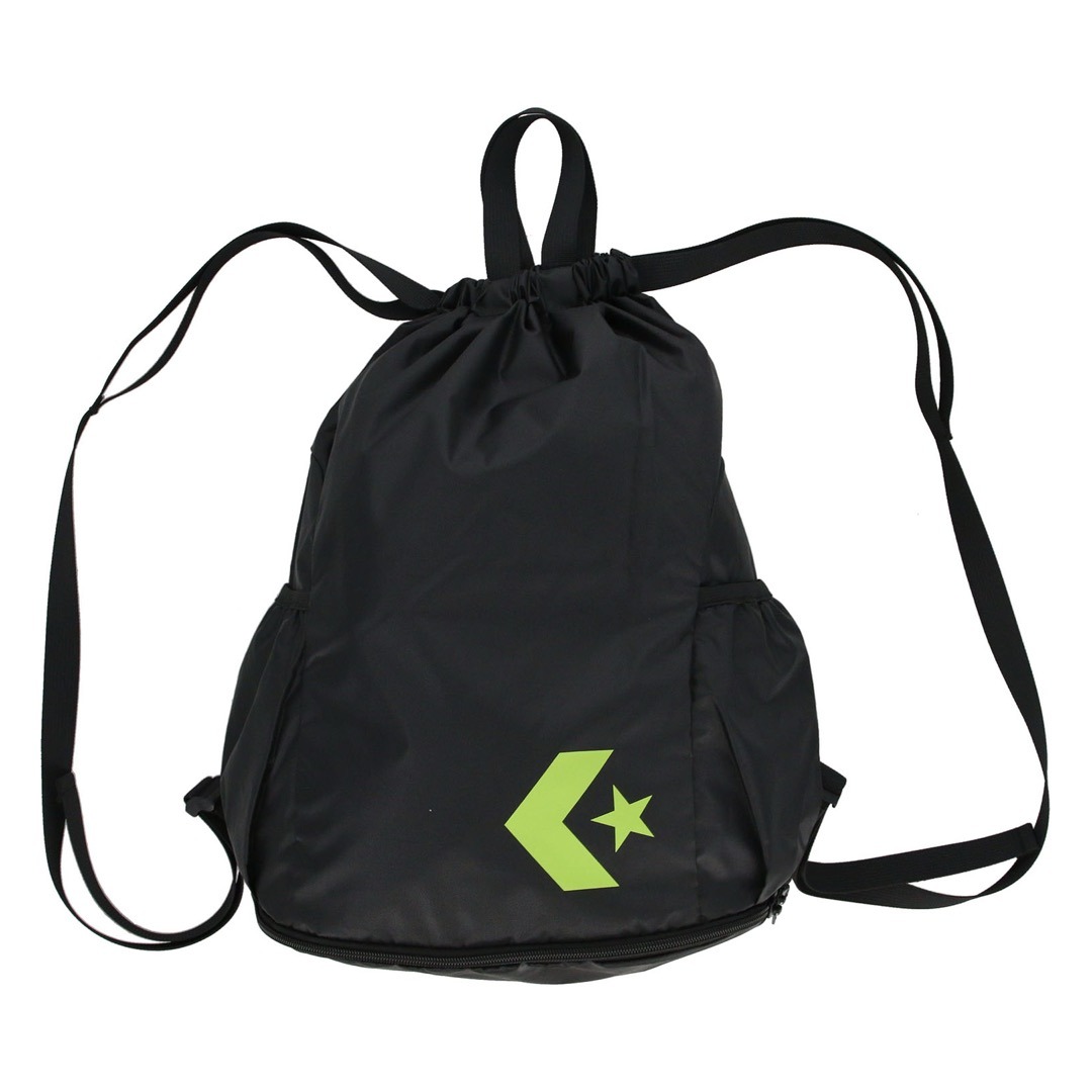 コンバース 2ルームナップサック【C2557023 1943】ブラック×エメラルド