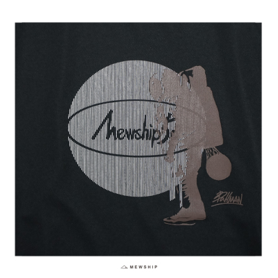 Mewship Tシャツ【G.Ball MAN】BK×BR×WH│バスケ用品専門店 BB