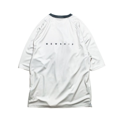 Mewship バスケTシャツ【MID SLEEVE RAGLAN TEE】BG×BK│バスケ用品