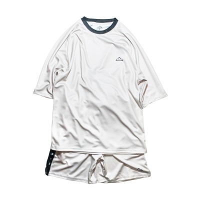 Mewship バスケTシャツ【MID SLEEVE RAGLAN TEE】BG×BK│バスケ用品