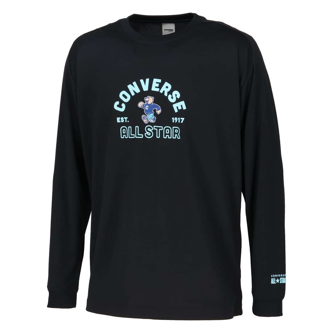 コンバース プリント ロングスリーブシャツ【CB252359L 1922】ブラック