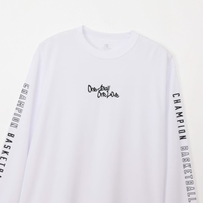 Lサイズのみ]チャンピオン ロングTシャツ E-MOTION【C3-CB425 010 