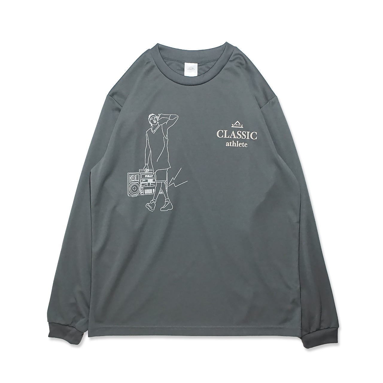 Mewship ロングTシャツ【HipHop Philly-classic】DGY×WH×BG│バスケ