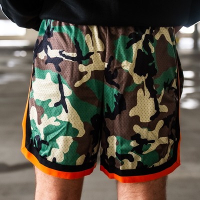 【新品】Deuce Vibe Shorts（デュース バイブショーツ）カモ deuce Vibe 2.0 ショーツ【Camo Orange】│バスケ用品専門店 BB KONG
