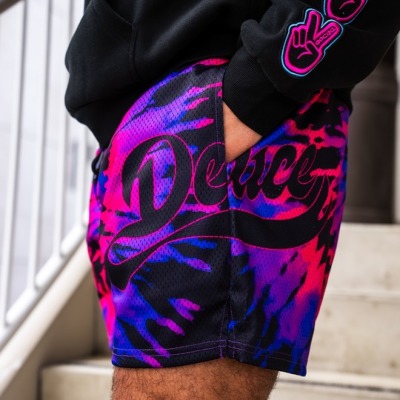 deuce メッシュショーツ【Tie Dye Miami Vice】マルチ│バスケ用品専門