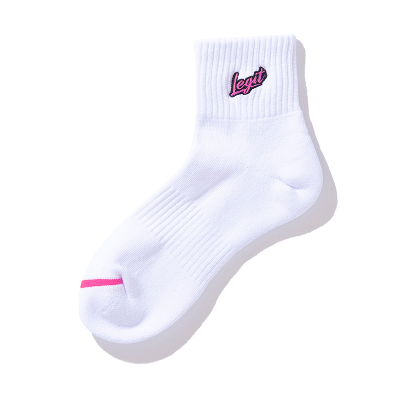 KSOさま専用 LEGIT ショートソックス【BRUSH UP SHORT SOCKS】ホワイト/ピンク SO