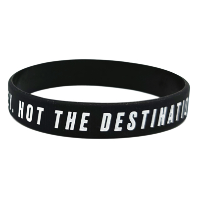 deuce リストバンド【ENJOY THE JOURNEY】1個入 ブラック│バスケ用品