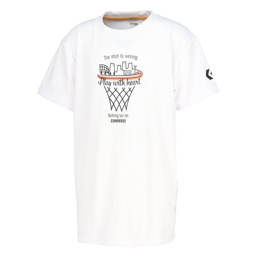 コンバース ジュニアプリントTシャツ【CB461351】│バスケ用品専門店