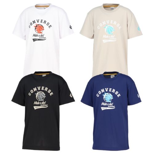 コンバース ジュニアプリントTシャツ【CB461358】│バスケ用品専門店