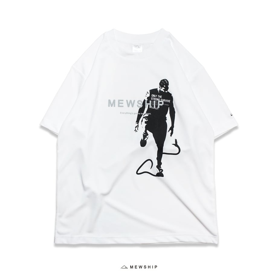 Mサイズのみ］Mewship バスケTシャツ【SURVIVOR】WHT/BLK/GRY│バスケ